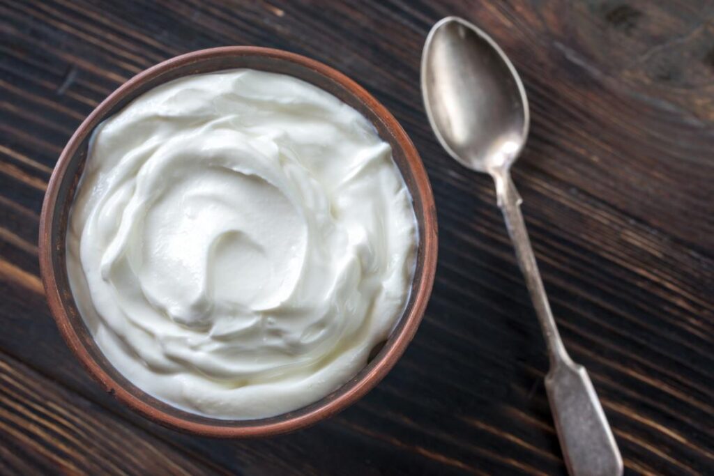 Healthy Pancake Toppings yogurt